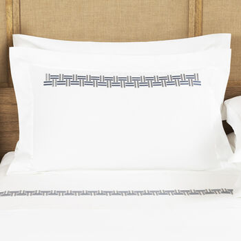 Basket Weave Embroidery Sham